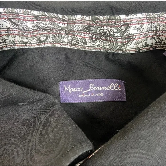 Marco Brunelli designed in Italy Men’s Long Sleeve Shirt - Picture 12 of 12